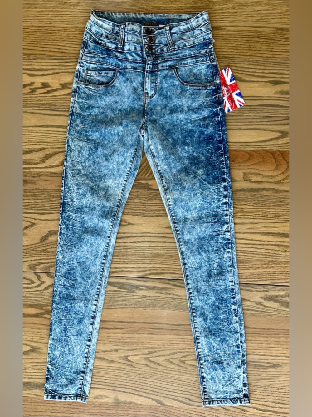 VIP Acid Wash, High Waisted, skinny jeans, size 7/8